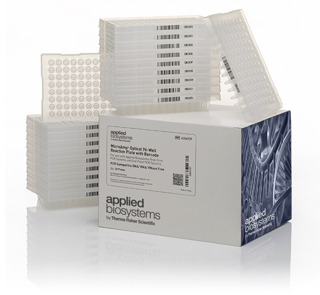 Thermo Scientific™ Applied Biosystems™ MicroAmp™ Optical 96-Well Reaction Plate with Barcode