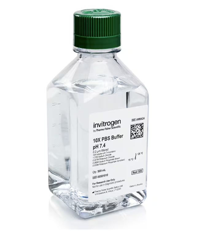 Thermo Scientific™ Invitrogen™ PBS - Phosphate-Buffered Saline (10X) pH 7.4, RNase-free