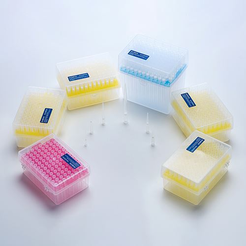 [23-0011S] Biologix Filter Tips,  Extra-long, Low-retention, rack pack, sterile, DNase & RNase free, pyrogen free (10µl, box of 960 Tips)