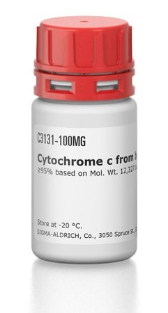 Sigma-Aldrich Cytochrome C from bovine heart, ≥95% based on Mol. Wt. 12,327 basis