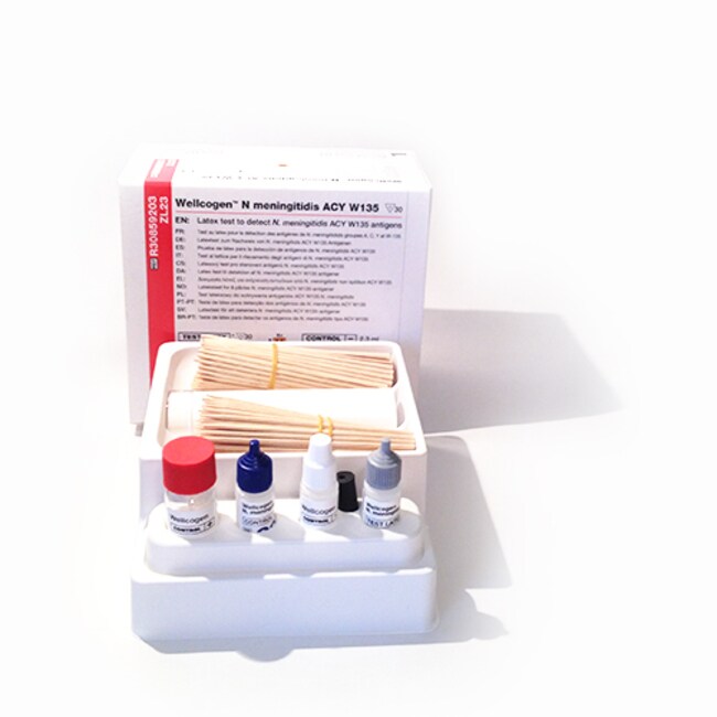 Wellcogen™ Neisseria meningitidis A, C, Y, W135 Rapid Latex Agglutination Test, 30 Tests