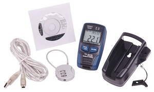 REED Instruments Temperature and Humidity Datalogger, -40 to 70°C, 0-100% RH