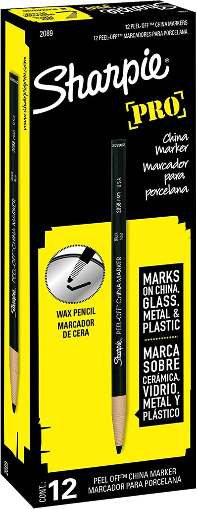 Sharpie PEEL-OFF Grease pencil, Black
