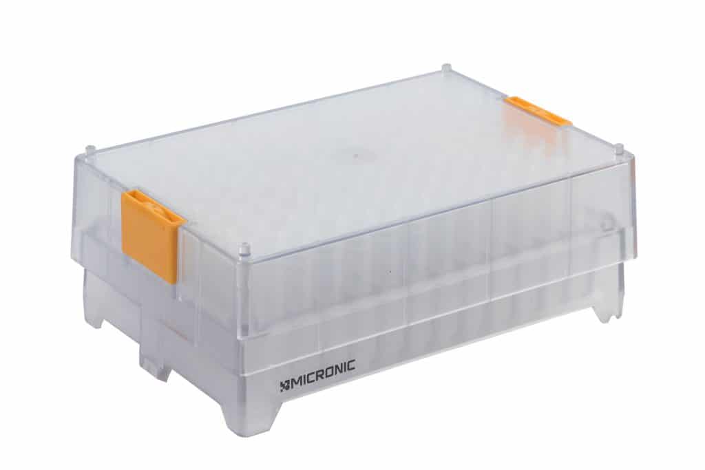 Micronic Comorack-96 with cover, Polycarbonate