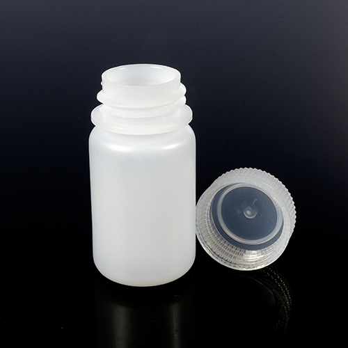 Biologix HDPE Plastic Wide-Mouth Reagent Bottle, Autoclavable with screw cap