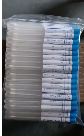 HDMED Sterile Cotton Swab Sticks With plastic Applicator