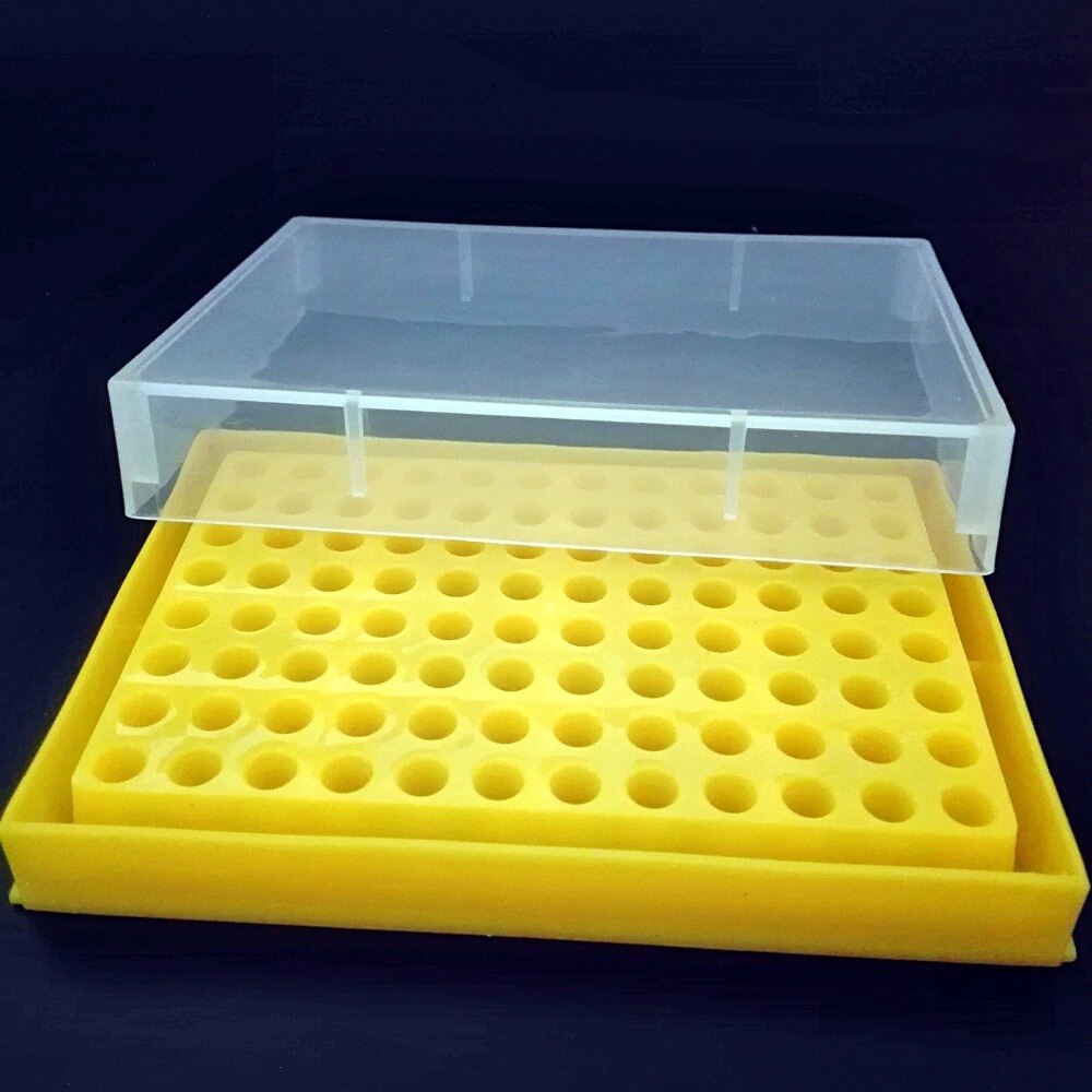 PCR Tube rack with lid, 0.2mL x 96-Wells, PP
