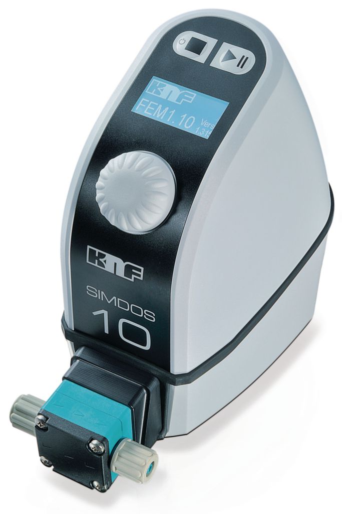 KNF Diaphragm liquid dosing pump SIMDOS® 10 fem 1.10 s with PTFE pump head