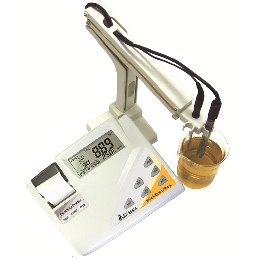 [86554] AZ Benchtop pH Meter with Printer - pH/ORP/Electrical Conductivity EC