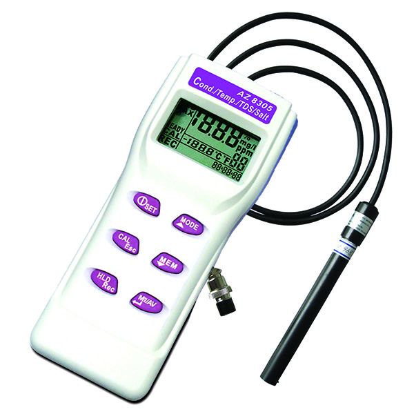 AZ Portable Conductivity Meter - Cond/TDS/Salinity/Temp.