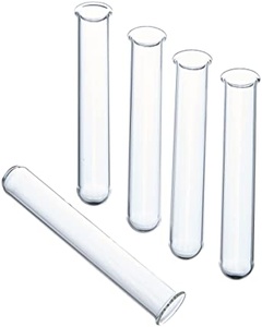 Glass test tubes with rim