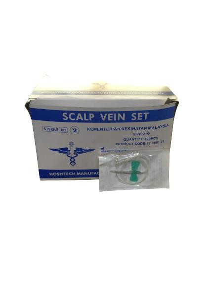 Butterfly needles, scalp vein set, 23G