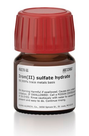 Sigma Aldrich Iron (II) sulfate heptahydrate, for analysis EMSURE® ACS, ISO, Reag. Ph Eur