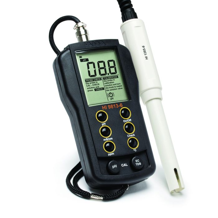 HANNA pH/EC/TDS/Temperature meter with CAL Check™