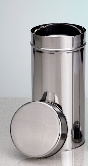 Petri dish canister, Stainless Steel