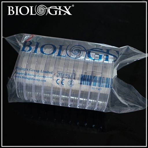 [66-1501] Biologix Petri Dishes with vented lid, Sterile, for Microbiology (Ø: 90 x 15mm)