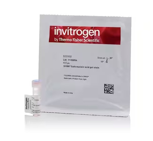 [S33102] Thermo Scientific™ Invitrogen™ SYBR™ Safe DNA Gel Stain, 400 µL