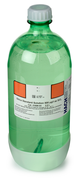 Hach Silica Standard Solution, 500 µg/L SiO₂, 2.9 L