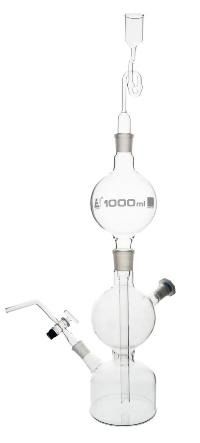 Borosilicate Glass Kipp's Apparatus, Gas Generator