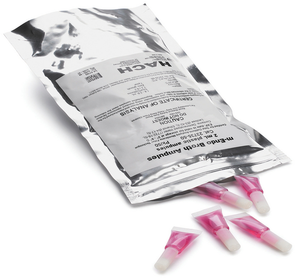 Hach Ampules, m-Endo broth, plastic, 2mL