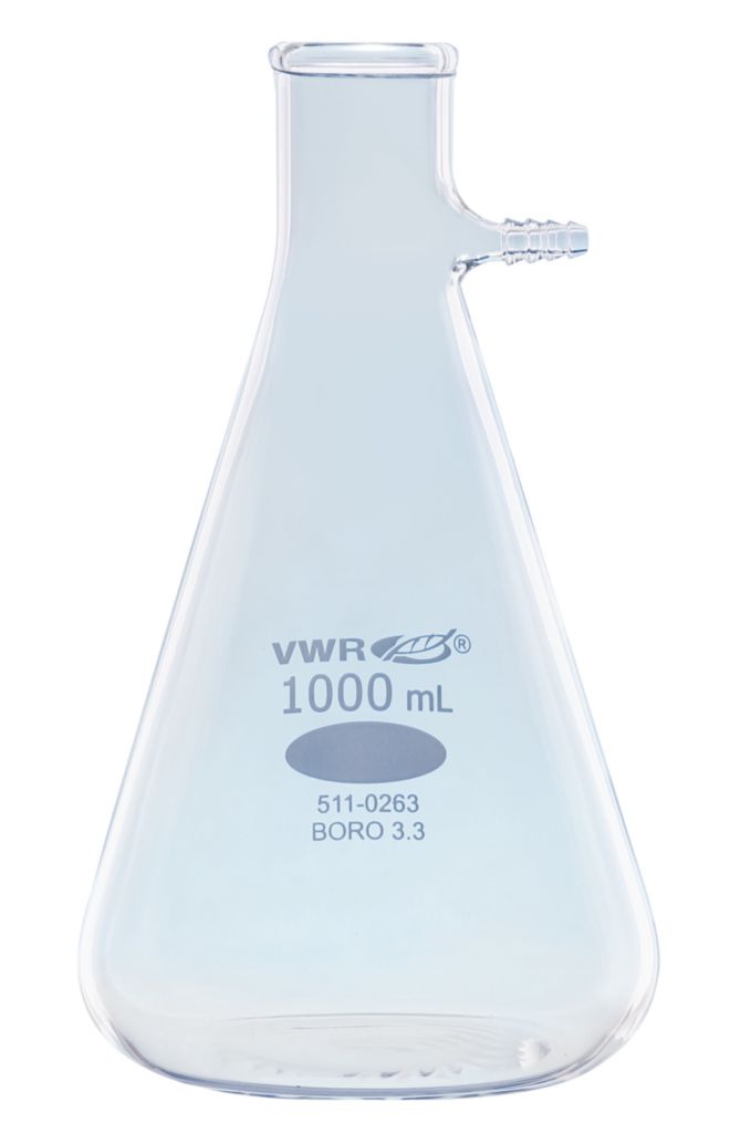 VWR®, Filter Flask, with Glass Hose Connection