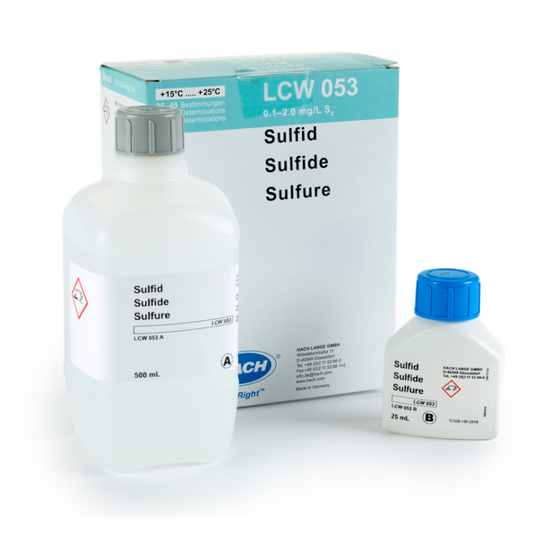 Hach Sulphide reagent set 0.1 - 2.0 mg/L S²⁻, for 35 Tests