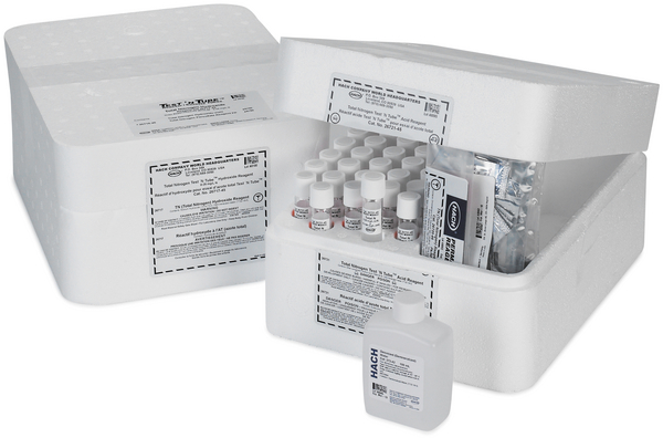 Hach Total Nitrogen Reagent set, LR,TNT, 0.5-25 mg/L N, for 25-50 Tests