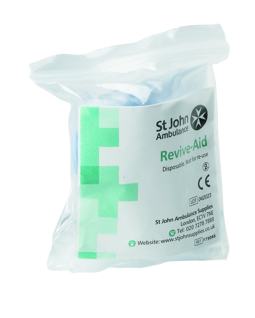 St John Ambulance Disposable Revive-Aid face shield