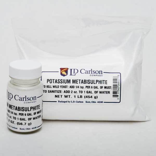 Potassium Metabisulfite, food grade, for winemaking