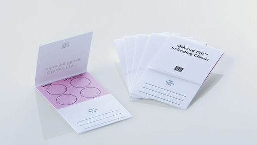 [WB120206] QIAcard® FTA® Classic Indicating cards, 4 Sample area per card (100/pk)