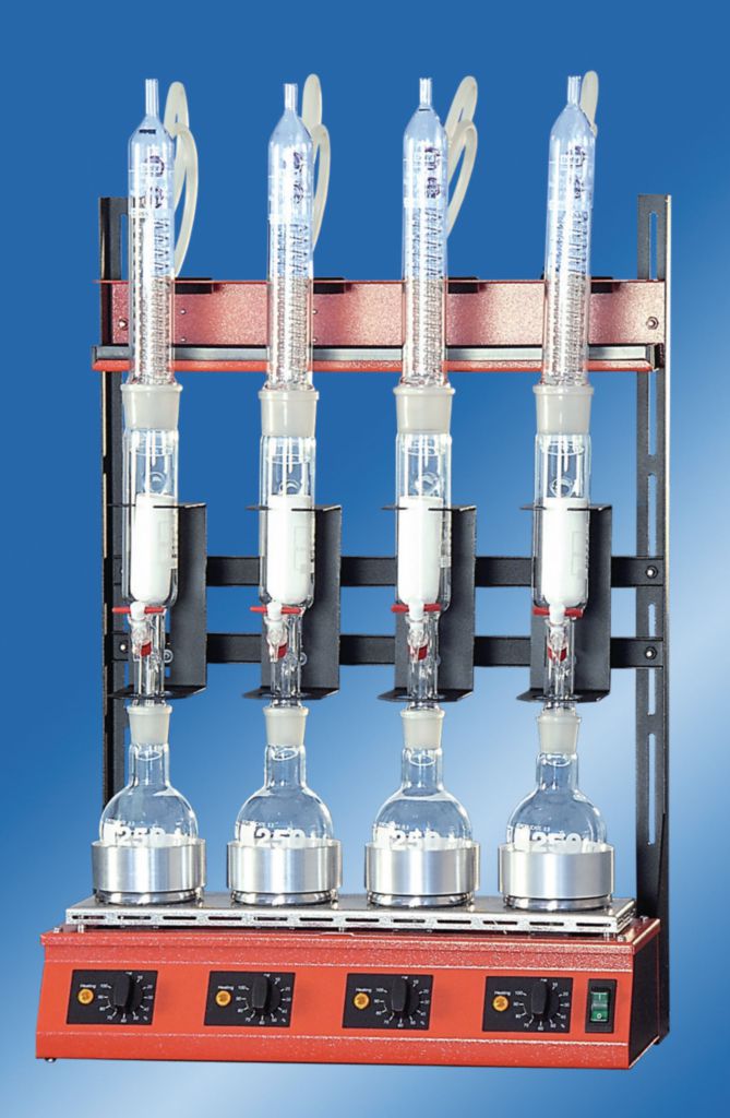 BEHR Behrotest® R104S Serial Soxhlet's extraction system, 100mL x 4 Samples