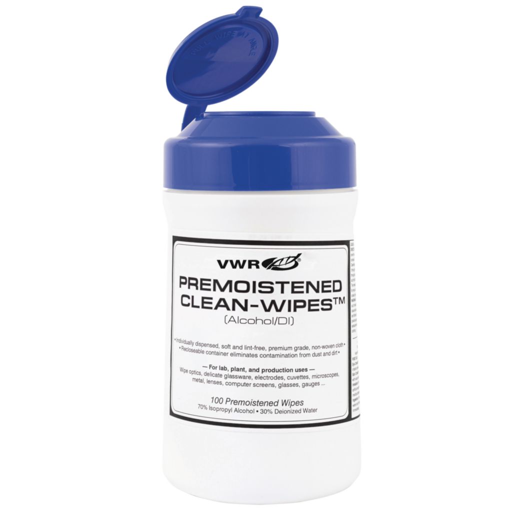 VWR® Premoistened Clean-Wipes, Pre-Saturated