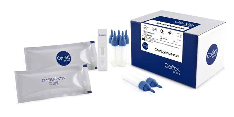 CerTest Campylobacter Test kit with stool vials