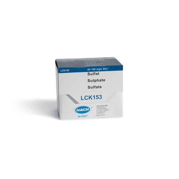 Hach Sulphate cuvette test for 25 Tests