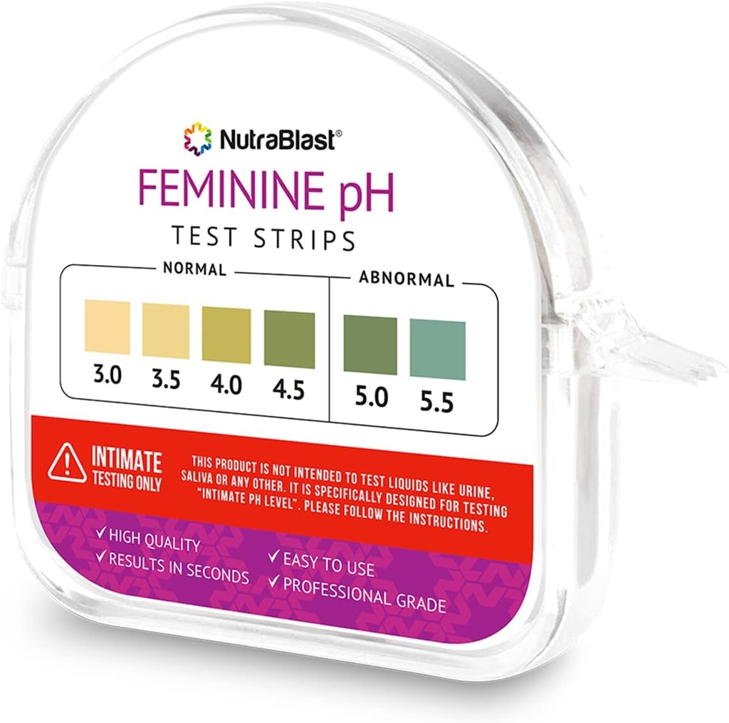 NutraBlast Vaginal pH Test Strips 3.0-5.5