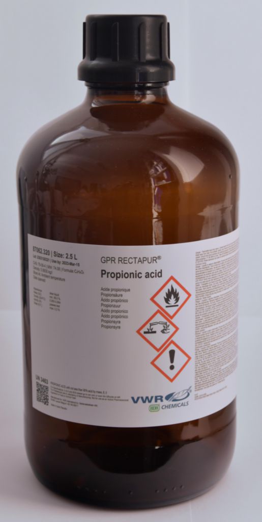 VWR Propionic acid ≥99.7%, GPR RECTAPUR®