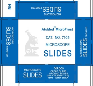 AtuMed Microscope Slides, Clear Glass