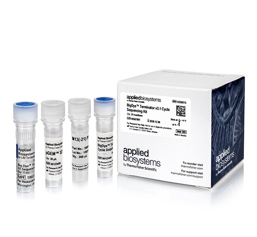 [4337454] Thermo Scientific™ Applied Biosystems™ BigDye™ Terminator v3.1 Cycle Sequencing Kit (24 Rxn)