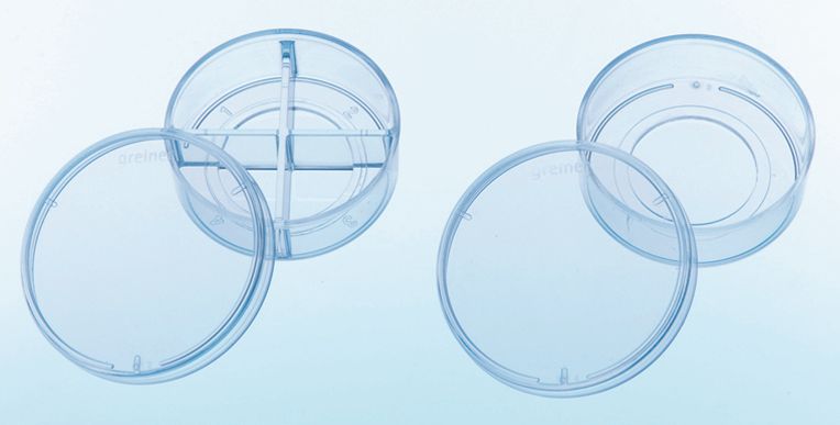 Greiner CELLview™ Cell culture dishes, glass bottom