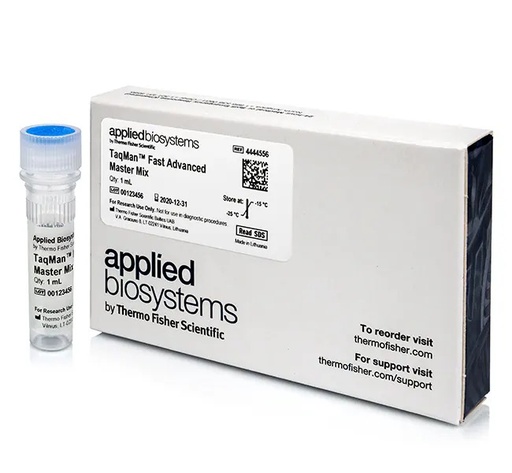 [4444556] Applied Biosystems™ TaqMan™ Fast Advanced Master Mix for qPCR (1 x 1 mL, sufficient for 100 Rxns)