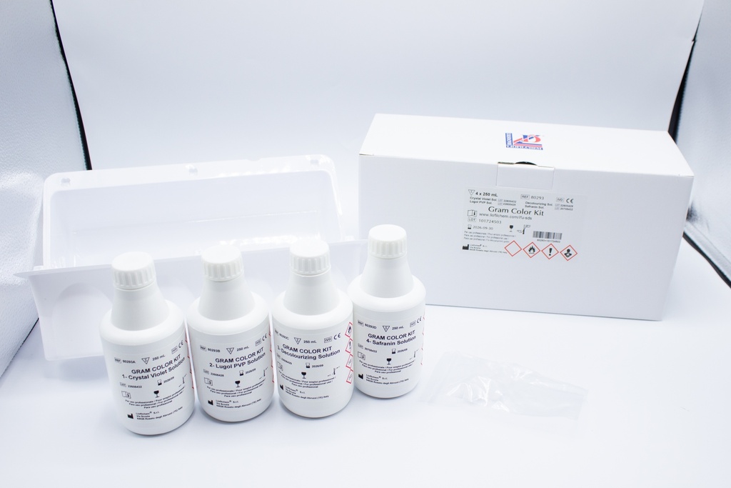 Liofilchem Gram Staining Kit, 4 X 250mL