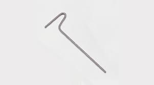 Inoculating hook made of stainless steel (Drigalski-hook)