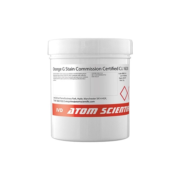 Atom Sci. Orange G Stain Commission Certified C.I. 16230