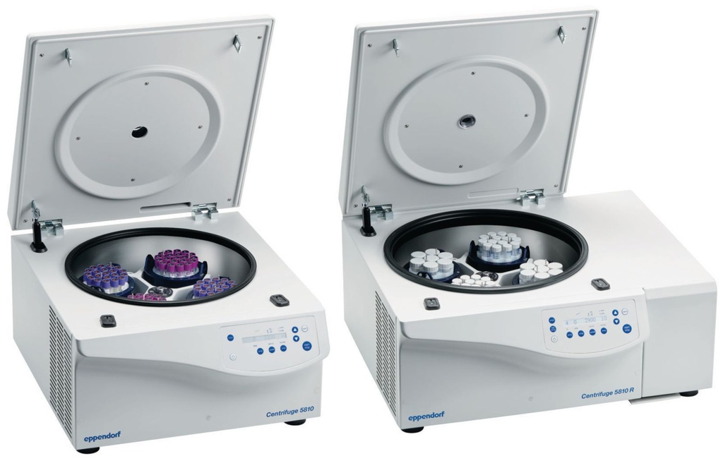 Eppendorf® High-speed Centrifuge 5810, Ventilated, keypad, non-refrigerated, without rotor 230 V