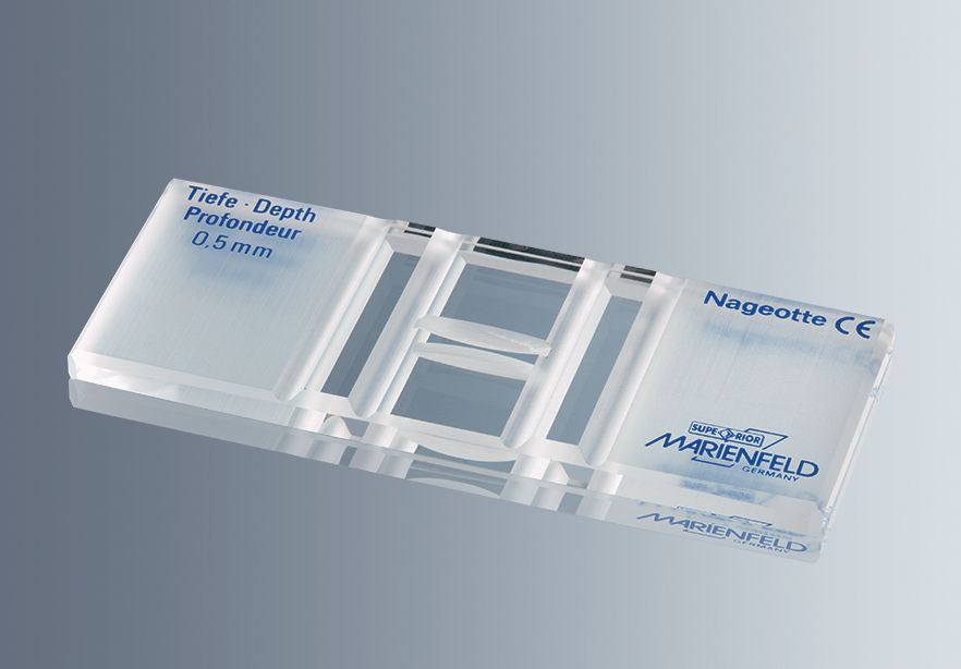 MARIENFIELD Counting chamber, Improved Neubauer with 0.1 mm Chamber depth