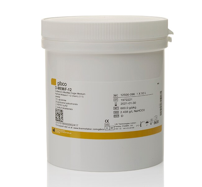 Gibco™ DMEM/F-12, powder, HEPES, 10L