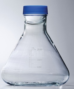 Nalgene™ Single-Use PETG Erlenmeyer Flasks with Solid Non-vented cap, Sterile