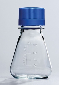 Nalgene™ Single-Use PETG Erlenmeyer Flasks with Solid Non-vented cap, Sterile