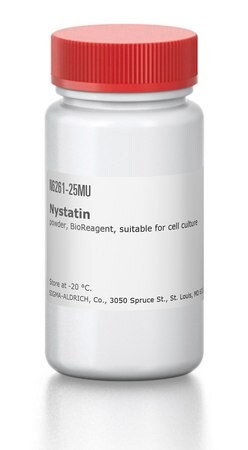 [N6261-25MU] Sigma Aldrich Nystatin Powder, Bioreagent, Suitable For Cell Culture, 5Mu (25,000,000 units)