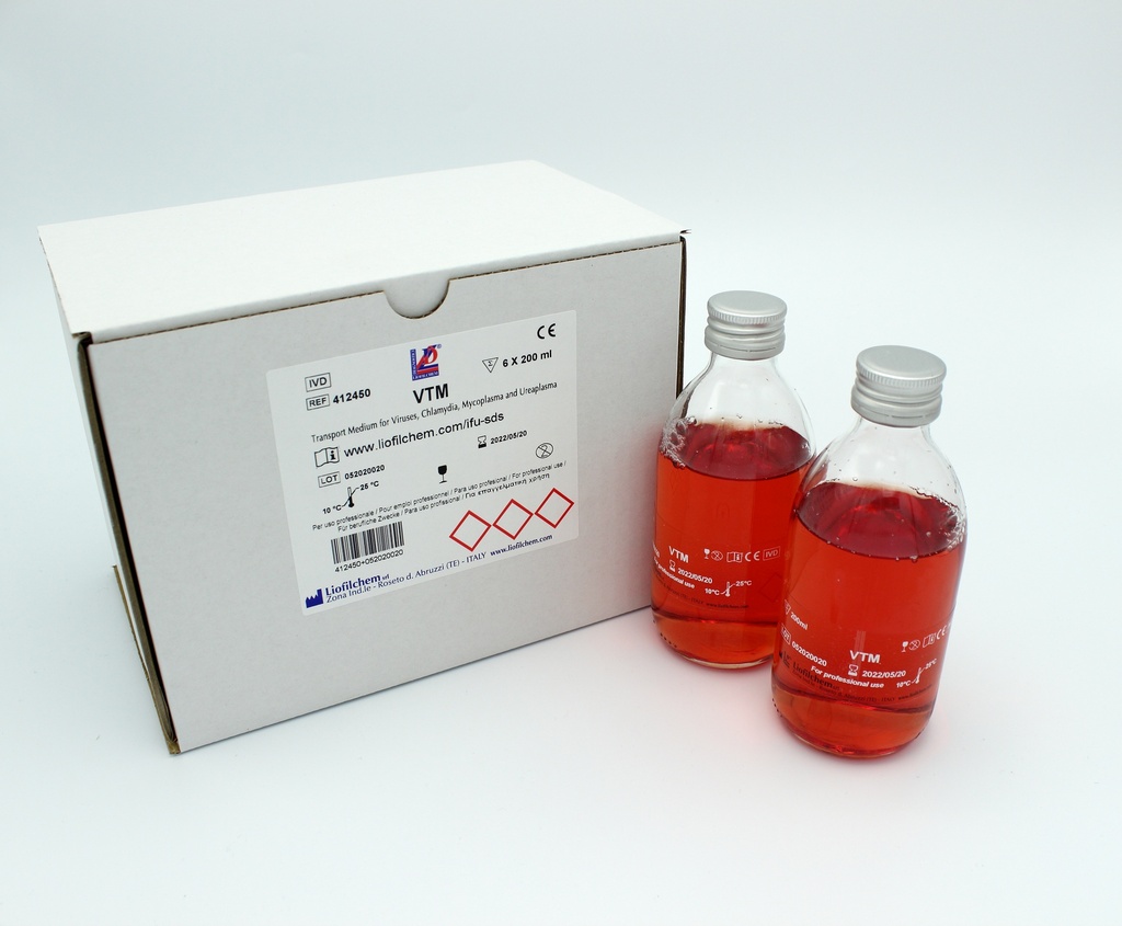 Liofilchem® Viral Transport Medium (VTM), 200mL 